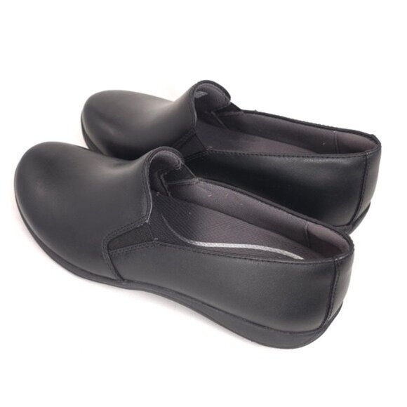 NWB Dansko Women's Nora Slip On Black Leather Loafers Size 38 Black 1956020202 - Picture 3 of 13